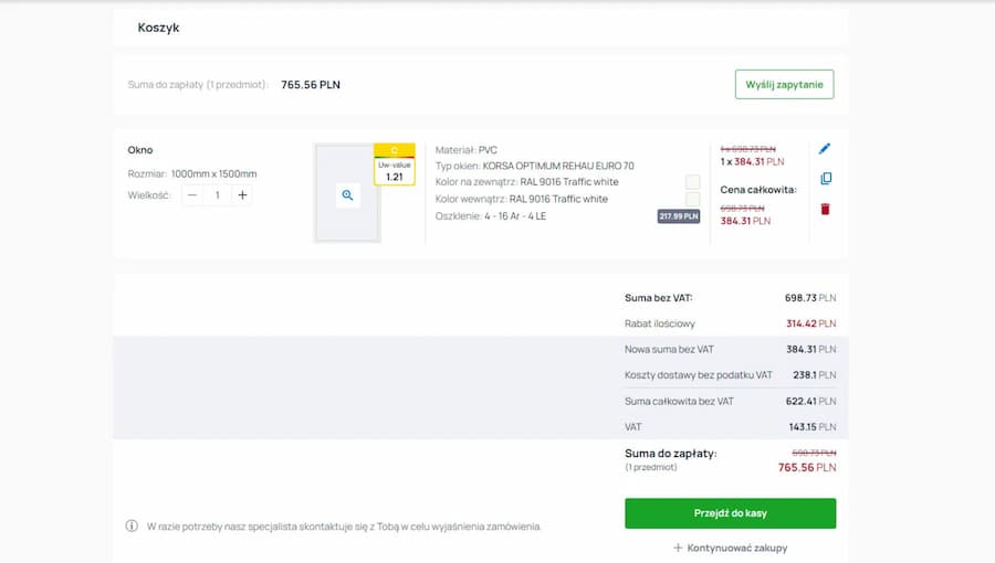 Krok 5 - Przegląd produktu