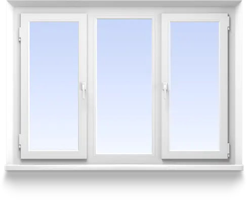 Triple leaf windows