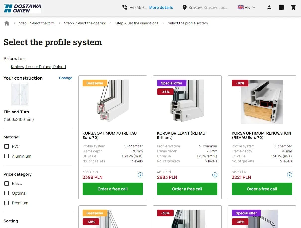 Step 4 - Selection of the collection