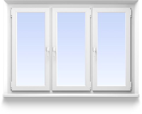 Triple leaf windows