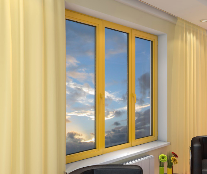 Painting of aluminum windows