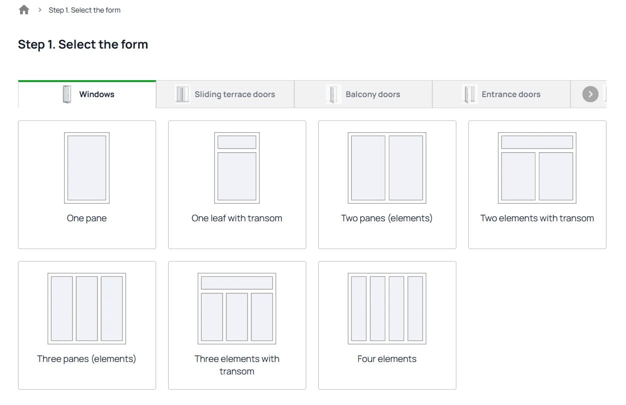 Step 1. Choose the shape of the window