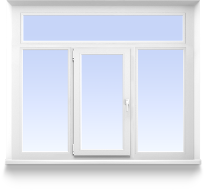 Triple leaf windows