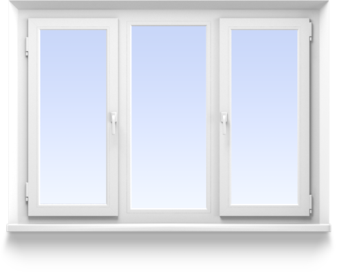 Triple leaf windows