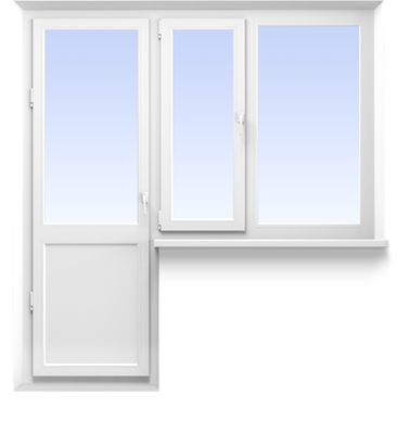 Балконний блок з поворотно-відкидним вікном