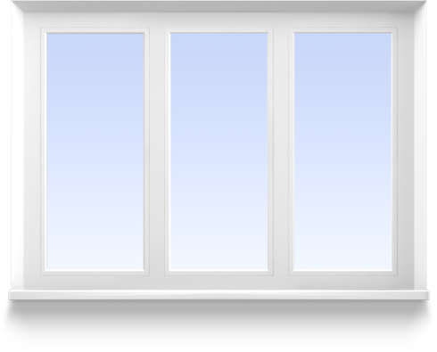 Triple leaf windows