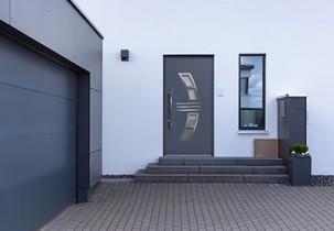 Aluminum entrance doors VIEWPOINT FLOW