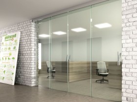 All- glass partitions