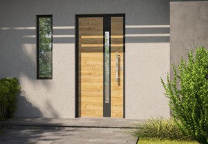 Aluminum entrance doors VIEWPOINT COMBI