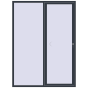 Buy Sliding patio doors 1800x2400 mm REHAU SYNEGO SLIDE
