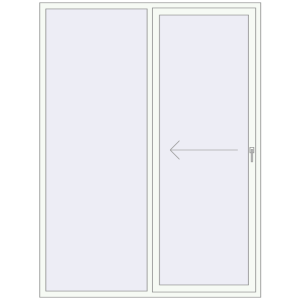 Buy Sliding patio doors 1800x2400 mm REHAU SYNEGO SLIDE ANTHRACITE_GREY_STRUKTURAL external