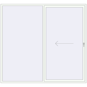 Buy Sliding patio doors 2600x2400 mm REHAU GENEO HST
