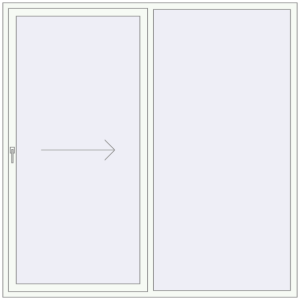 Buy Sliding patio doors 2200x2200 mm PATIO DOOR REHAU BRILLANT DESIGN