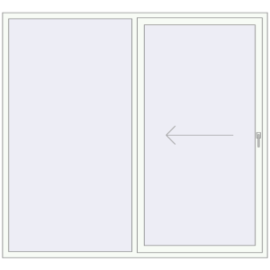 Buy Sliding patio doors 2200x2000 mm PATIO DOOR REHAU BRILLANT DESIGN