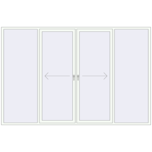 Buy Sliding patio doors 3285x2155 mm PATIO DOOR REHAU BRILLANT DESIGN