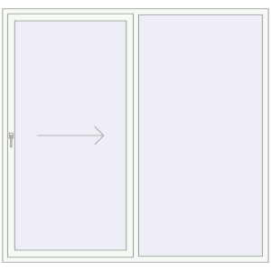 Buy Sliding patio doors 2200x2100 mm REHAU SYNEGO SLIDE