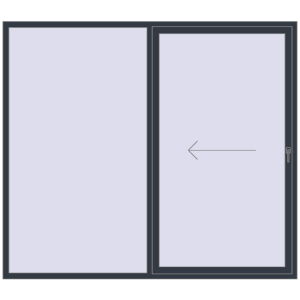 Buy Sliding patio doors 2400x2100 mm PATIO DOOR REHAU SYNEGO