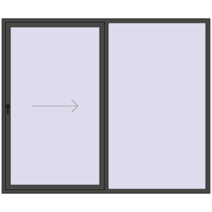 Buy Sliding patio doors 2500x2100 mm PATIO DOOR REHAU BRILLANT DESIGN