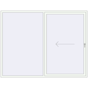 Buy Sliding patio doors 2540x1960 mm PATIO DOOR REHAU BRILLANT DESIGN