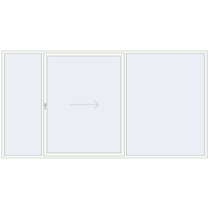 Buy Sliding patio doors 3980x2080 mm PATIO DOOR REHAU BRILLANT DESIGN