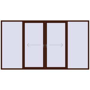 Buy Sliding patio doors 3600x2000 mm PATIO DOOR REHAU BRILLANT DESIGN