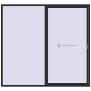 Buy Sliding patio doors 2500x2300 mm PATIO DOOR REHAU BRILLANT DESIGN