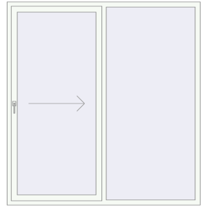 Buy Sliding patio doors 1900x2000 mm REHAU SYNEGO SLIDE