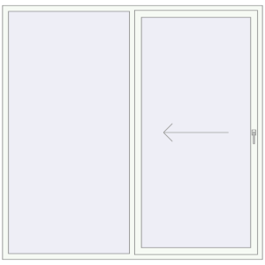 Acheter Portes-fenêtres coulissantes 2200x2150 mm ECO-ENERGIE ABSOLU (Porte-fenêtre coulissante REHAU SYNEGO)