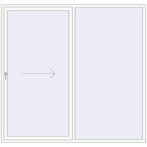 Buy Sliding patio doors 2350x2250 mm PATIO DOOR REHAU SYNEGO