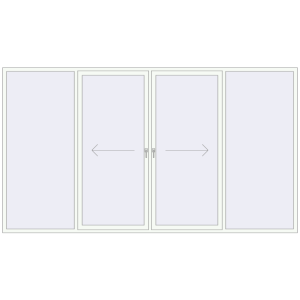 Buy Sliding patio doors 3800x2135 mm PATIO DOOR REHAU BRILLANT DESIGN ANTHRACITE_GREY_STRUKTURAL external