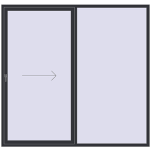 Buy Sliding patio doors 2400x2300 mm REHAU GENEO HST