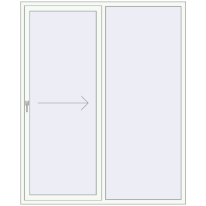 Buy Sliding patio doors 1800x2200 mm PATIO DOOR REHAU BRILLANT DESIGN