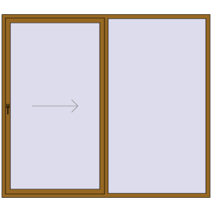 Купити Розсувні терасні двері 2500x2200 мм Patio door (Brillant 70)