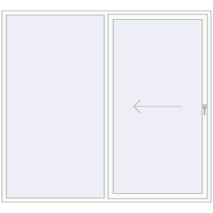 Acheter Portes-fenêtres coulissantes 2400x2200 mm ECO-ENERGIE (Porte-fenêtre coulissante REHAU Euro 60)