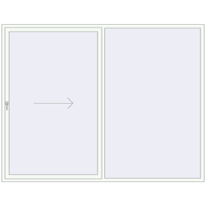Buy Sliding patio doors 2800x2200 mm REHAU SYNEGO SLIDE