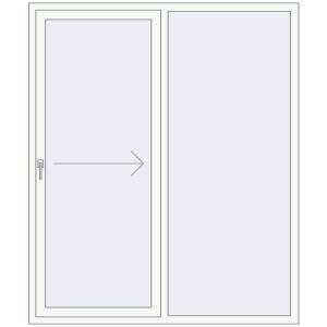 Buy Sliding patio doors 1640x1950 mm PATIO DOOR REHAU BRILLANT DESIGN