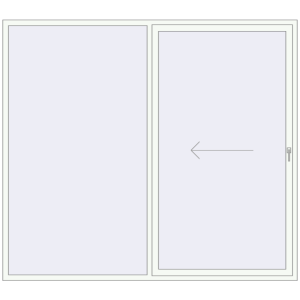 Buy Sliding patio doors 2600x2300 mm PATIO DOOR REHAU BRILLANT DESIGN