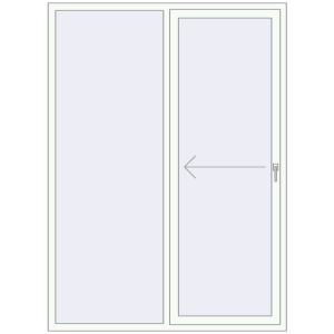 Buy Sliding patio doors 1600x2200 mm REHAU SYNEGO SLIDE