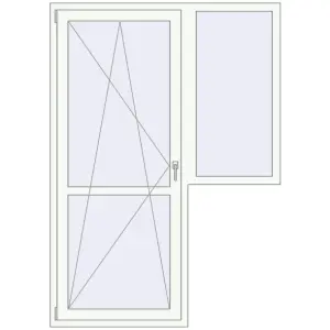 Cumpără Uși de balcon 1420x2000 mm BALCONY DOOR REHAU EURO 60