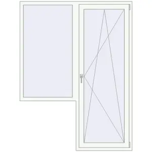 Cumpără Uși de balcon 1580x2100 mm BALCONY DOOR REHAU EURO 70