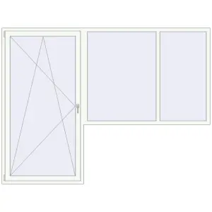 Cumpără Uși de balcon 2800x2100 mm BALCONY DOOR REHAU EURO 60