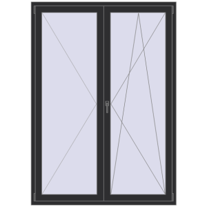 In den Warenkorb Balkontüren 1500x2100 mm KORSA ENERGY-SAVING (REHAU SYNEGO MD) BALKON DOOR