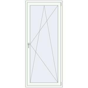 Kaufen Balkon-Türen. 900x2100 mm KORSA BASE (REHAU Euro-Design 60) BALKON DOOR