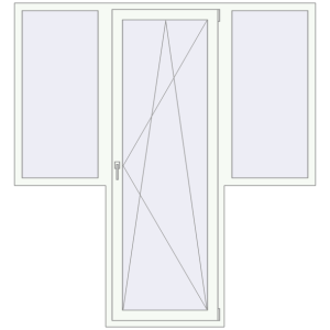 Buy Balcony doors 1980x2130 mm BALCONY DOOR REHAU SYNEGO