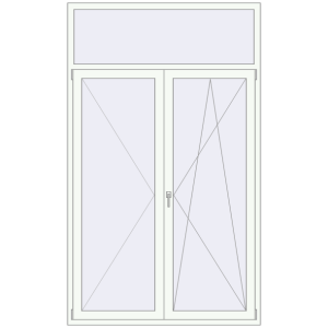 Kaufen Balkon-Türen. 1500x2500 mm KORSA ABSOLUTE (REHAU Geneo) BALKON DOOR