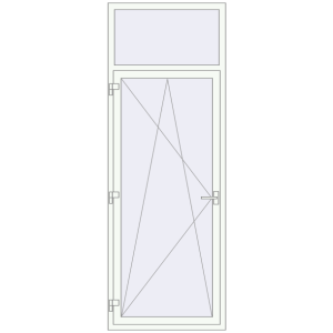 Kaufen Balkon-Türen. 900x2500 mm KORSA BASE (REHAU Euro-Design 60) BALKON DOOR