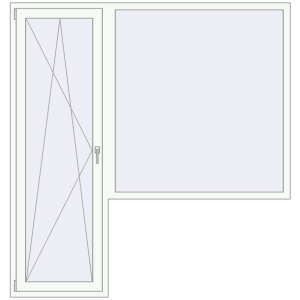 Cumpără Uși de balcon 2000x2100 mm BALCONY DOOR REHAU EURO 60