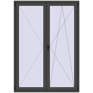 In den Warenkorb Balkontüren 1500x2100 mm KORSA ENERGY-SAVING (REHAU SYNEGO MD) BALKON DOOR