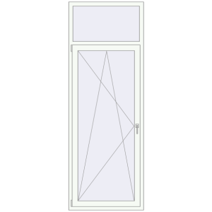 Kaufen Balkon-Türen. 900x2500 mm KORSA BASE (REHAU Euro-Design 60) BALKON DOOR