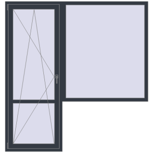 Cumpără Uși de balcon 2000x2100 mm BALCONY DOOR REHAU EURO 60